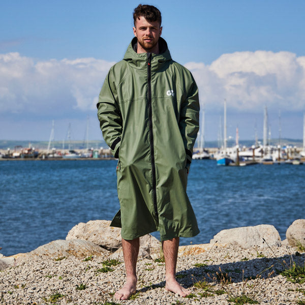 Gill, 5024 Aqua Parka jakke, hætte med snørejustering