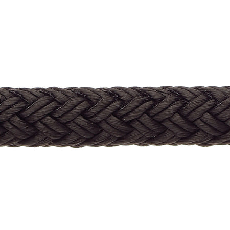 Robline Rio fortøjningsline i sort farve, 16 mm tykkelse, 1 meter lang