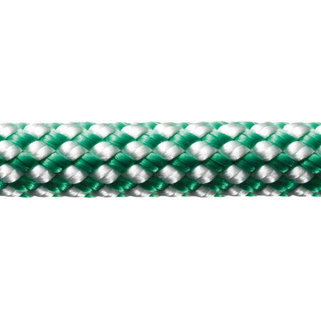 Robline Dinghy Control 3mm i hvid og grøn farve, rullet op i 100 meter længde.