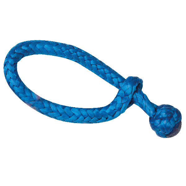 Robline soft tovsjækel 8mm blå, præsenteret på en hvid baggrund.