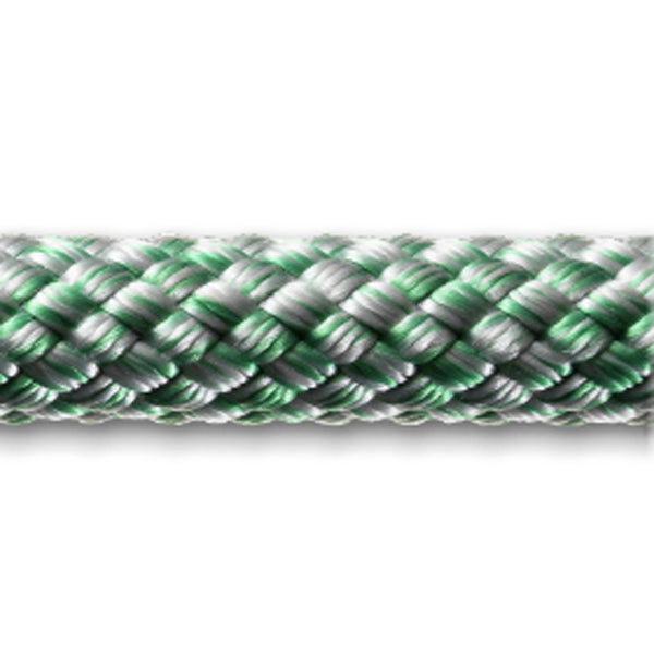 Robline Sirius 500 12mm line i sølv og grøn farve på rulle, 150m