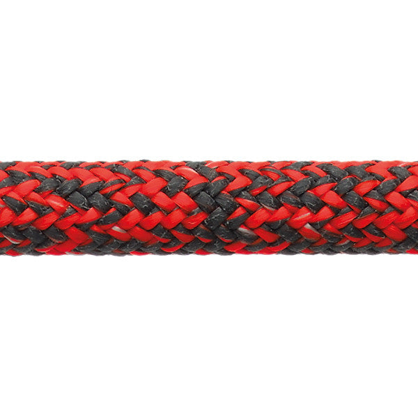 Robline Sirius XTS Dyneema tov i rød, sort og hvid farve, 10mm tykt, 1 meter langt