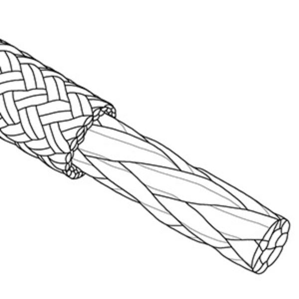 Robline Globe Pro Robtec fald i brug på en båd, med 12 mm diameter