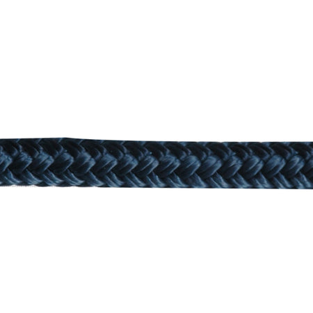 Robline fortøjningstov i navy farve, set fra siden med fokus på flettet design.
