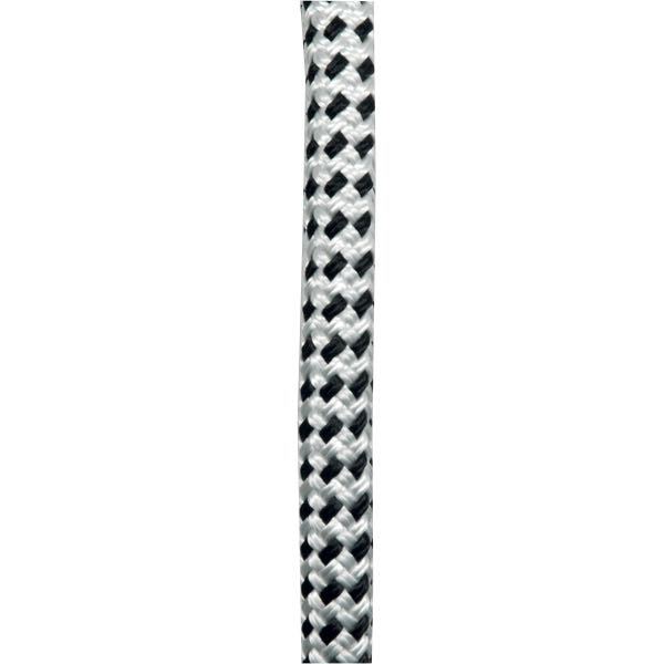 Robline fortøjningstov i hvid/sort, 12mm tykkelse og 6 meter længde.