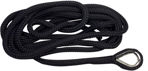 Fortøjningstov fra 1852 med kovs, set fra siden.