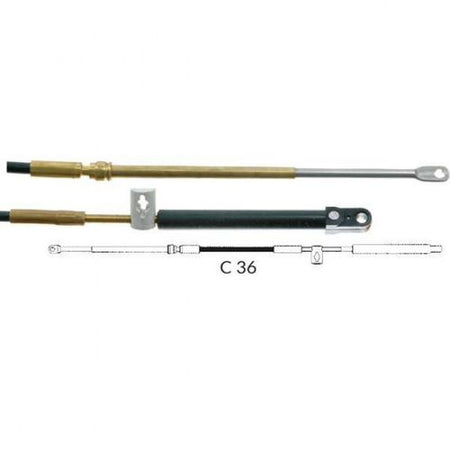 Ultraflex Kontrolkabel C36 til Quicksilver Gen.2 set fra siden