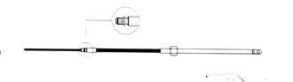 Ultraflex styrekabel M58 i 13 fod, Ø12,5 mm, set fra siden