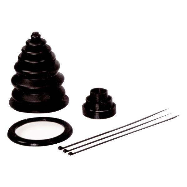 SeaTec gummibælg åben med strips, monteret på kontrolboks.