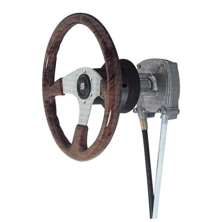 Ultraflex styreboks T 71FC monteret i bådkontrolpanel