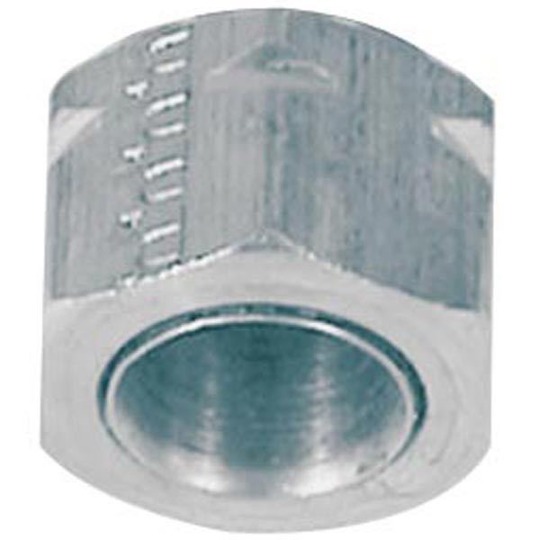 Forkromet Ultraflex omløber til 3/8" slange, set forfra