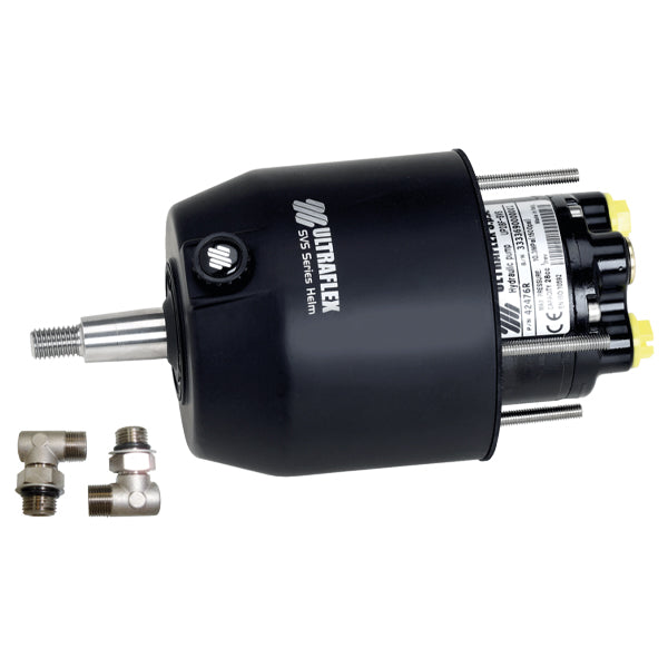 Hydraulisk styringspakke fra Ultraflex monteret på en båd