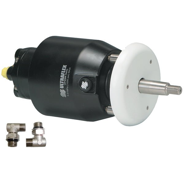 Ultraflex hydraulisk ratpumpe med 7 kamre set fra siden