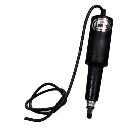 Lenco 101 cylinder 12V til trimplan, set forfra med elektrisk forbindelse.