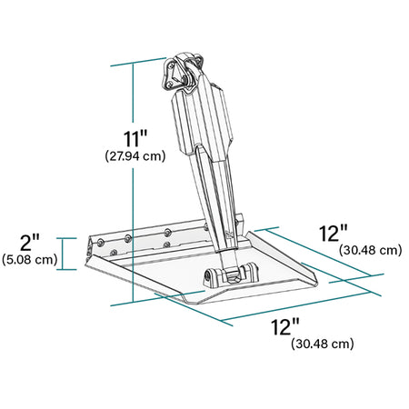 Lenco 12" x 12" trim tabs set forfra