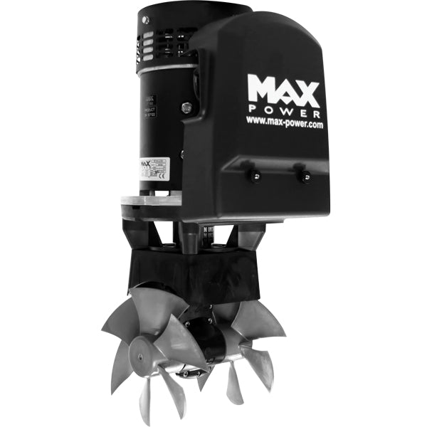Max Power bovpropel CT100 12V installeret på en båd