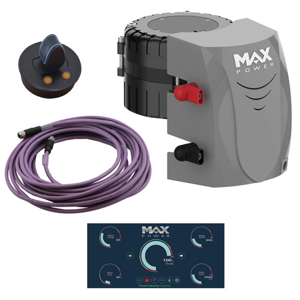 Max Power bovpropel Eco 110 motor kit set fra siden med tilbehør