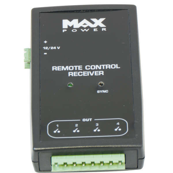 Max Power receiver til trådløs fjernbetjening set fra siden