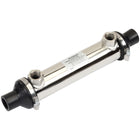 Bowman oliekøler DC60 i 28mm, vises set forfra med tilslutninger