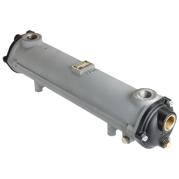 Bowman oliekøler FC100 med 1" olie og 1" bsp hydraulik i teknisk miljø