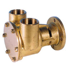 SeaTec pumpe med flange set forfra, klar til installation