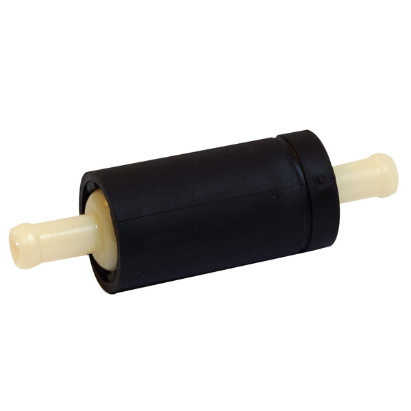 In-line filter fra SeaTec til Yamaha og Mercury motorer, set fra siden.