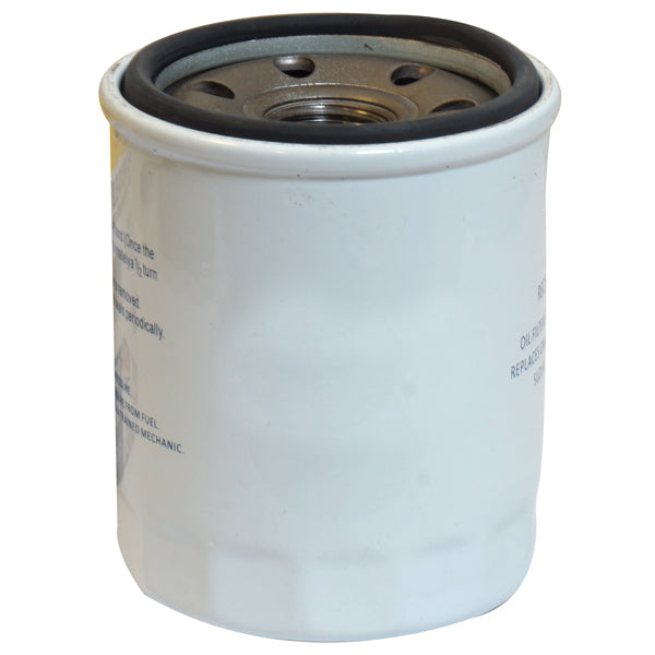 SeaTec oliefilter til Suzuki OEM 16510-96J10 set fra siden med mærke