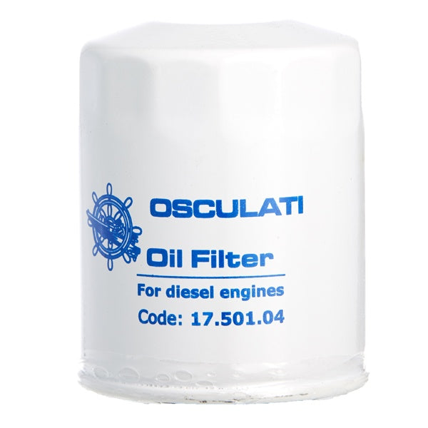 SeaTec oliefilter Volvo 3581621 set forfra, klar til montering på bådmotor.