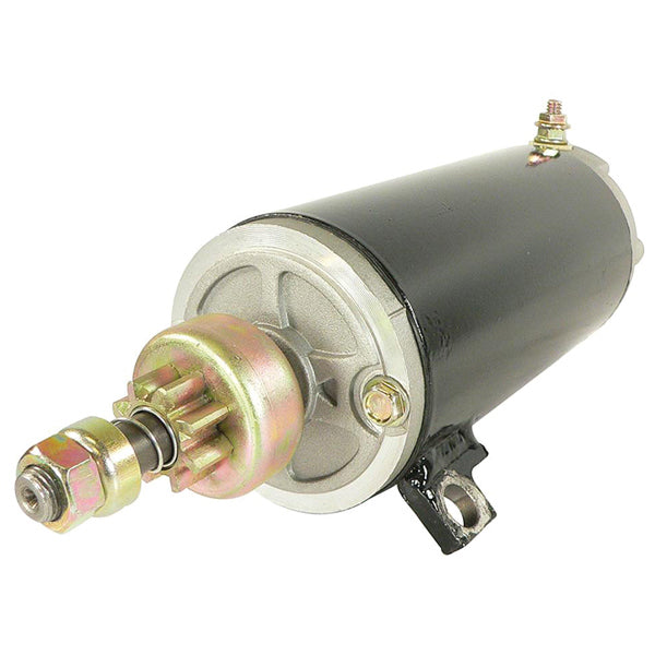 Quicksilver 12-volt starter set fra siden, klar til montering