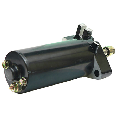 Quicksilver 12-volt starter set oprejst med labels og ledninger synlige.