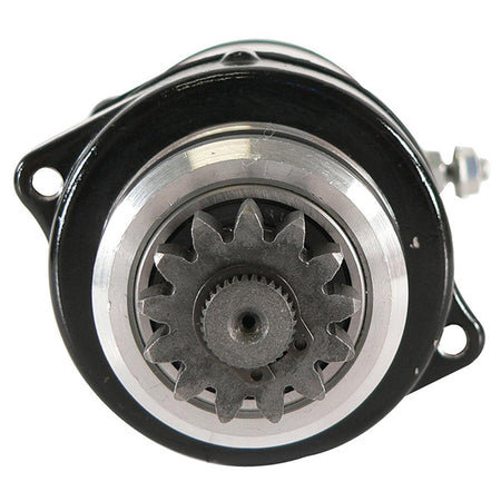 Quicksilver 12-volts starter set fra siden med elektriske tilslutninger synlige.