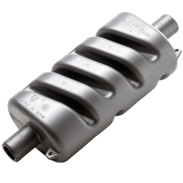 SeaTec lyddæmper Ø60mm monteret på bådmotor