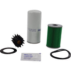 SeaTec Yanmar Servicekit set oppefra med komponenter på hvid baggrund
