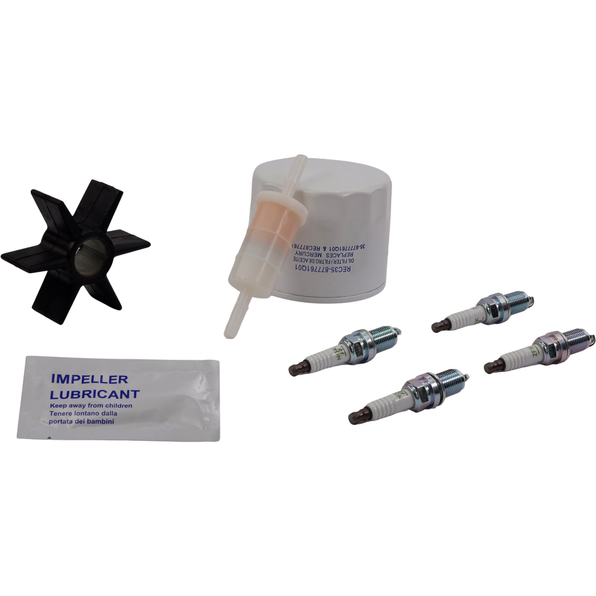 SeaTec Mercury Servicekit til 135-150 HK EFI med diverse komponenter.