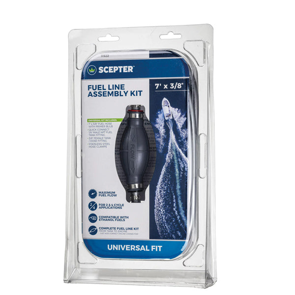 Scepter slangesæt high flow med 2 meter gummislange og pumpebold.