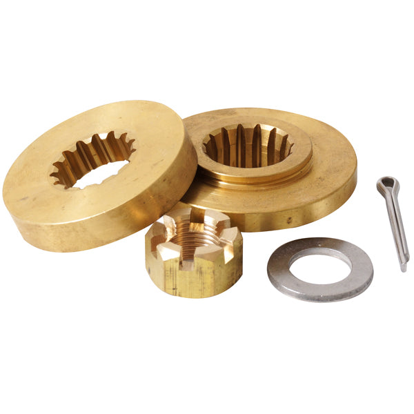 Polastorm Yamaha propel hardware kit til både med 60-100 hk, vist på hvid baggrund.