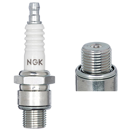 NGK tændrør BUHX set fra siden, fremhæver detaljer og design.