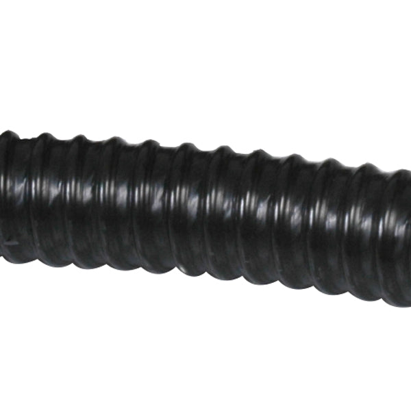 SeaTec spiralsugeslange 38mm i sort farve, rullet op i en bunke