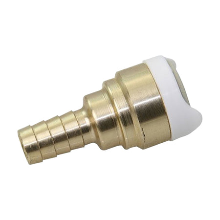 Whale adapter hun 3/8" i messing set fra siden.