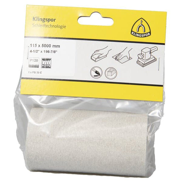 Klingspor, SeaTec, Klingspor Sliberulle PS33 P120 11,5 cm x 5 meter
