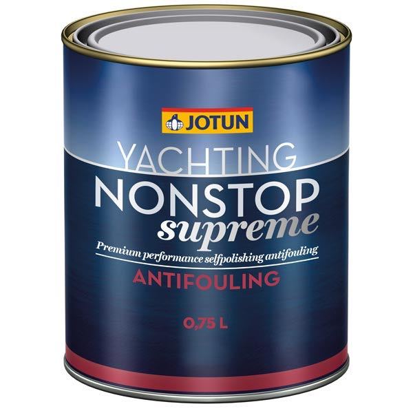 Jotun Nonstop Supreme bundmaling anvendt på bådens skrog, klargjort til vandet