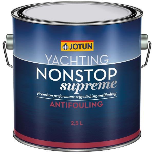 Jotun Nonstop Supreme Rød bundmaling klar til anvendelse på båd