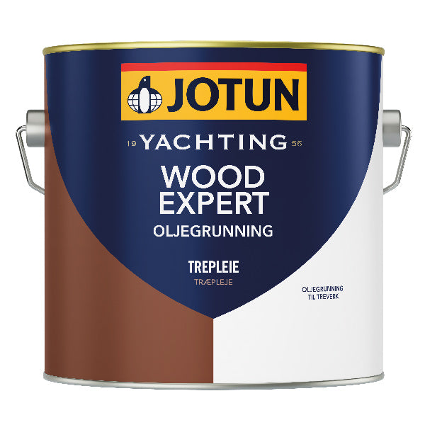 Jotun Wood Expert olie grunding i 2,5 liters dunk med et klart label