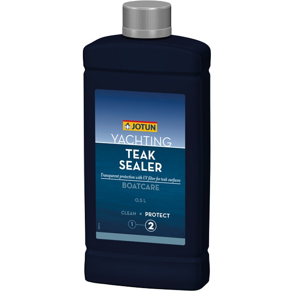Jotun Yachting Teak Sealer i 0,5L flaske, ideel til bådpleje.
