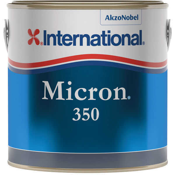 International Micron 350 bundmaling i rød, 20L beholder set fra siden