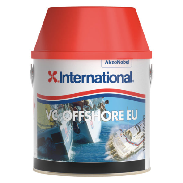 International VC Offshore EU Sort 2L bundmaling i passende beholdere til bådpleje.