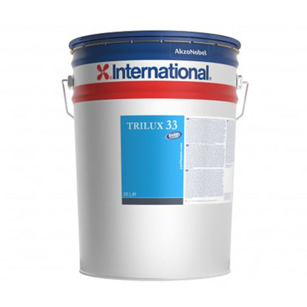 International Trilux 33 bundmaling i 20 L hvid, professionel emballage.