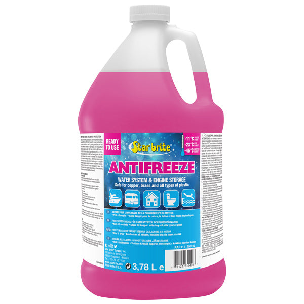 Star Brite frostvæske til drikkevand og motor, 3800 ml, set forfra på hvid baggrund