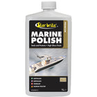 Star Brite Premium Marine Polish på en båd, klar til brug til bådpleje.