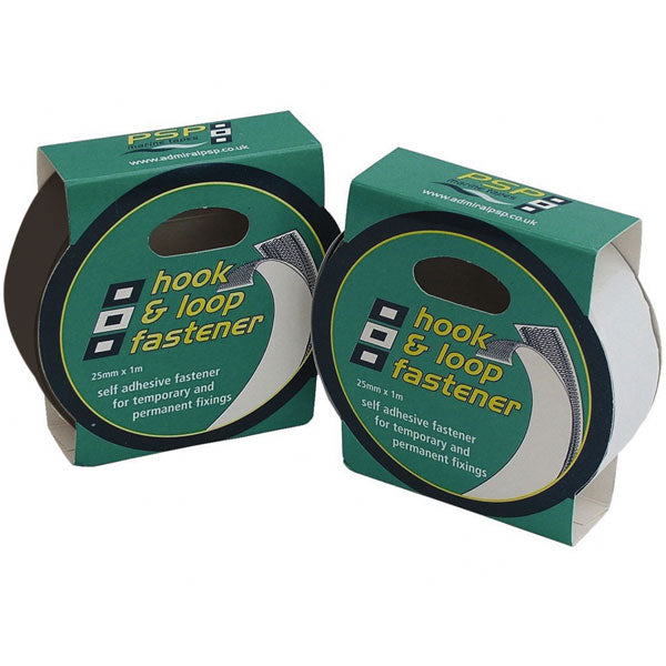 PSP velcro tape i 25mm bredde, til brug på bådudstyr